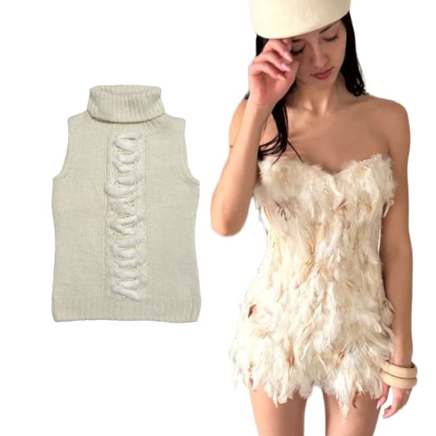 MK Michel Klein Fur knit