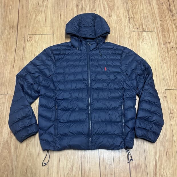 폴로 랄프 로렌 후드 경량패딩 자켓 네이비