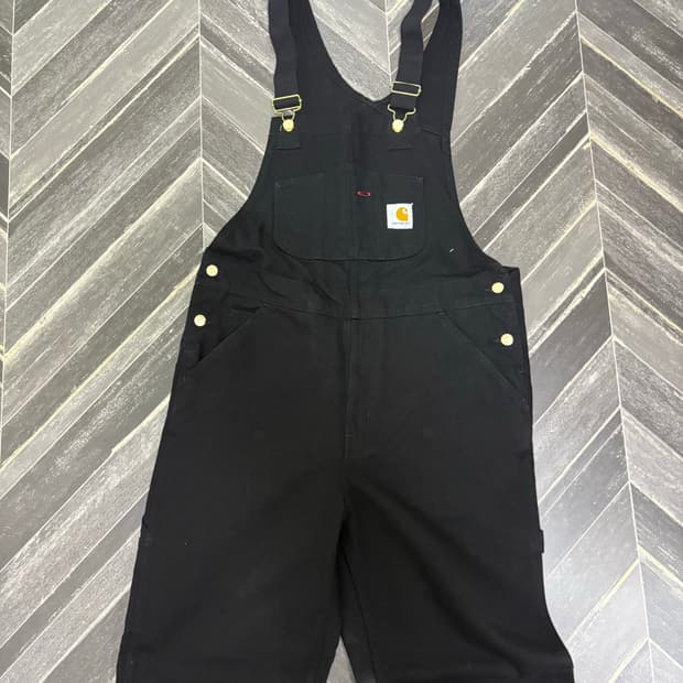 Carhartt bib overall black 칼하트 오버올 32x32