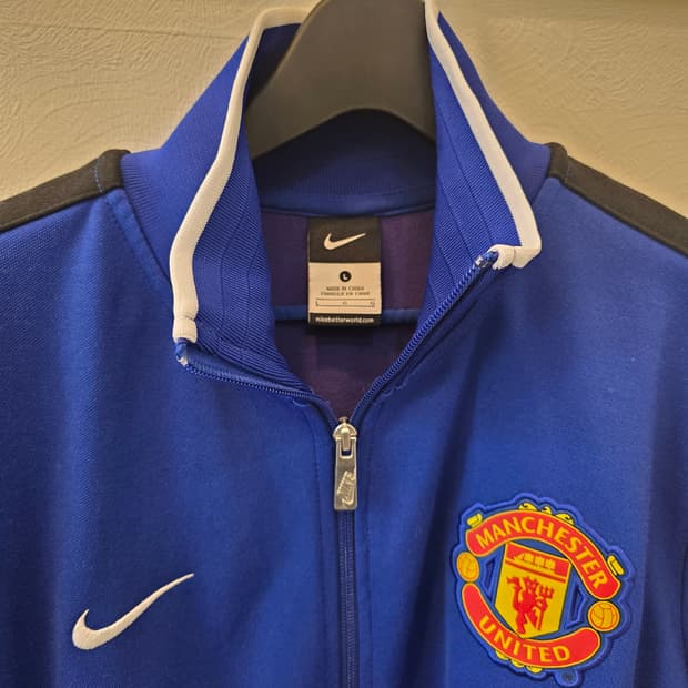나이키 맨유 블루블랙 저지  트랙탑 자켓