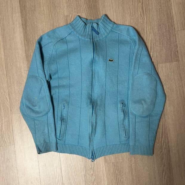 라코스테 블루 니트 집업