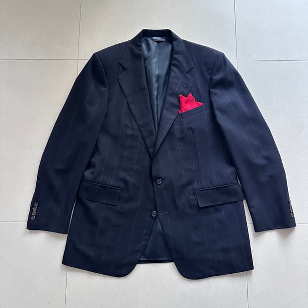 90s 폴로 랄프로렌  MADE IN USA 핀스트라이프 블레이져 자켓