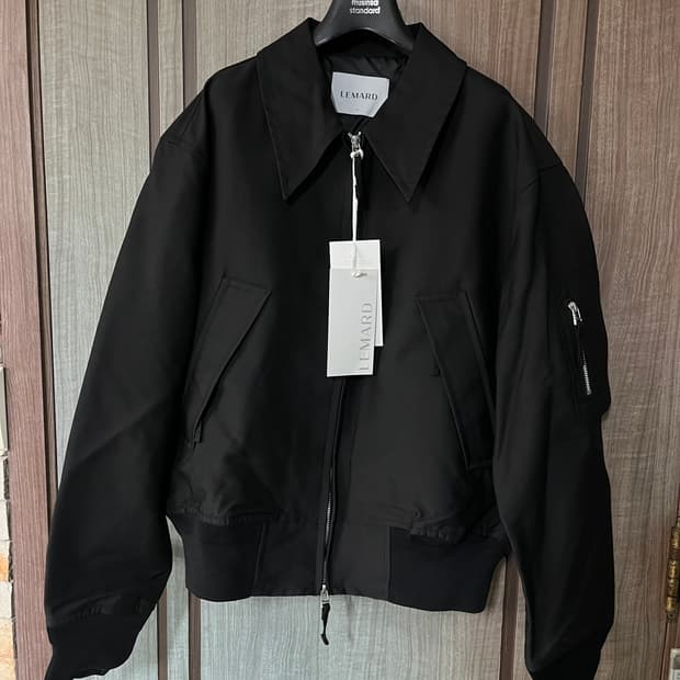 [새상품] 르마드 핸들 MA-1 항공점퍼 숏자켓 블랙