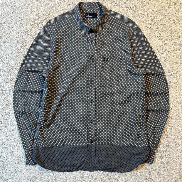 프레드페리 FREDPERRY 원포켓 도트 패턴 셔츠
