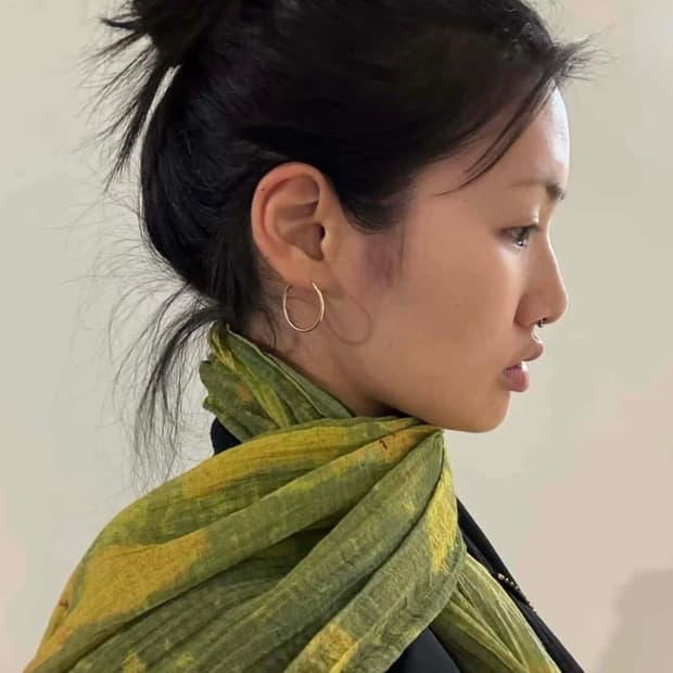 (새상품) 라이트그린 스카프 _ 그린