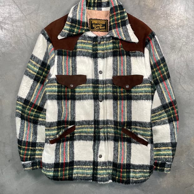 빈티지 럼버잭 퍼 셔츠 자켓