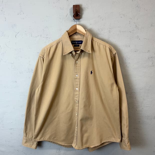 폴로랄프로렌 빈티지 베이지 헤비 셔츠