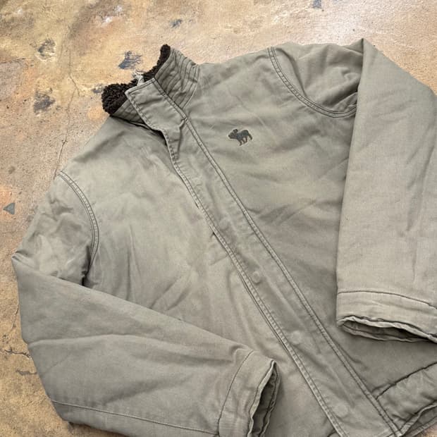 [정품/L] 아베크롬비 카키색 안감 털 자켓 b15