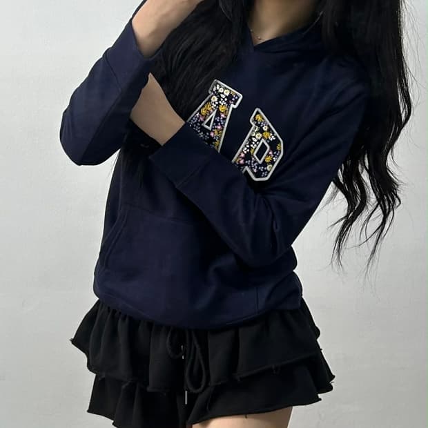 Gap 갭 네이비 폭닥 스웨트셔츠 후드티(M)