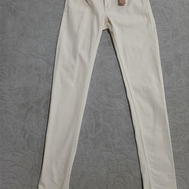 *Ralph Lauren 여성 아이보리 슬림핏 팬츠 26