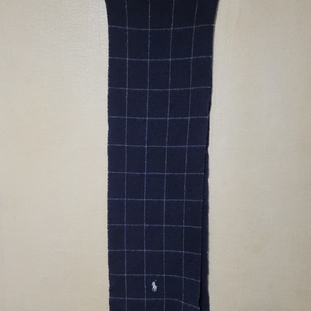 폴로 리버시블 울 체크 머플러