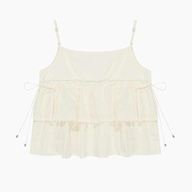 오헤시오 CUTTING CANCAN SLEEVELESS, IVORY