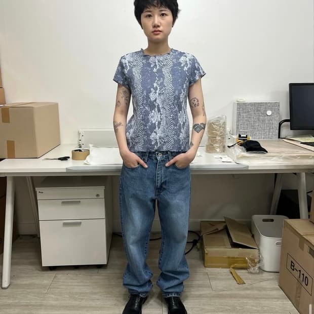 0tape 공테잎 반팔
