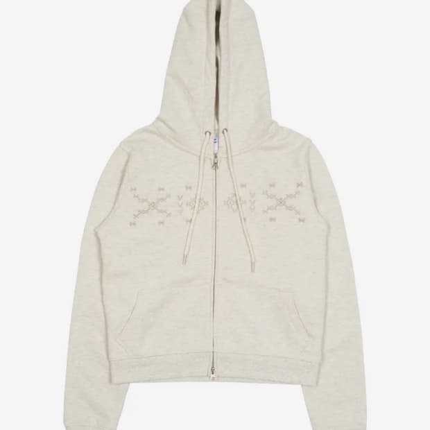 tcm 더콜디스트모먼트 노르딕 후드집업 오트밀 S