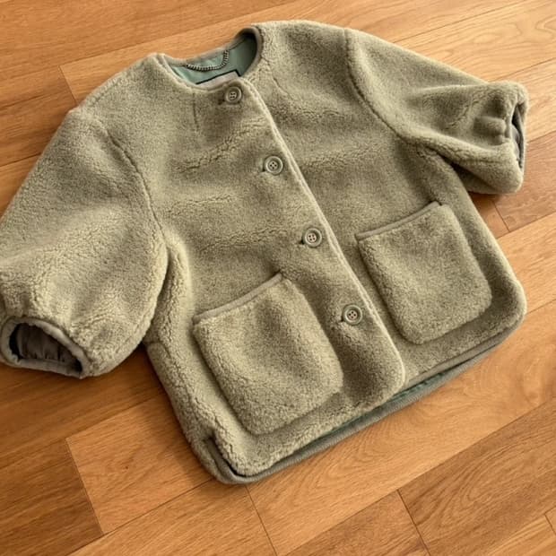 한섬 더스토어 뽀글이 자켓 S 사이즈