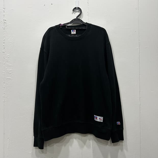 러셀애슬래틱 블랙 맨투맨 M