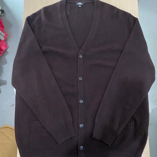 유니클로 브라운 가디건 (3xl)