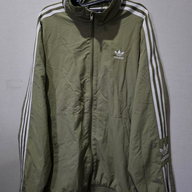 아디다스 올리브 카키 트랙탑 락업탑 115 / 3XL