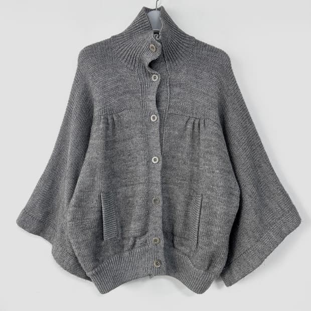 바네사브루노 니트 케이프 가디건