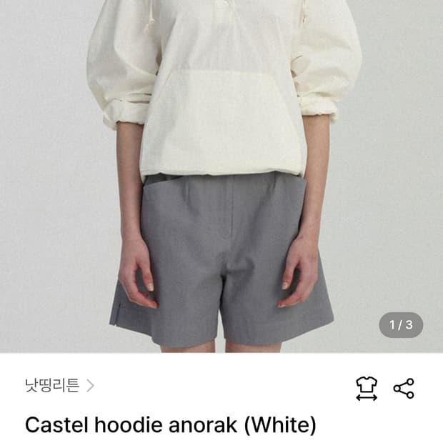 낫띵리튼 카스텔 후드 아노락