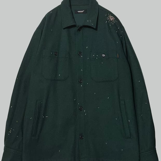 언더커버 24aw 크로스 스티치 울 자켓