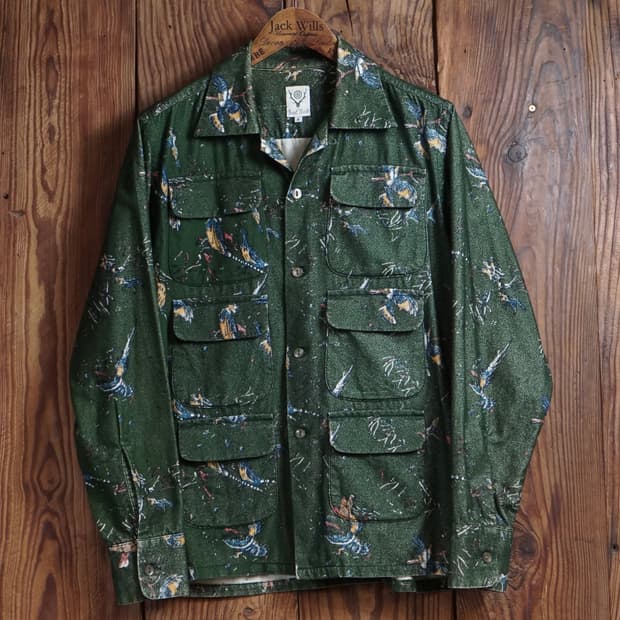 사우스2웨스트8 포켓 패턴 셔츠 