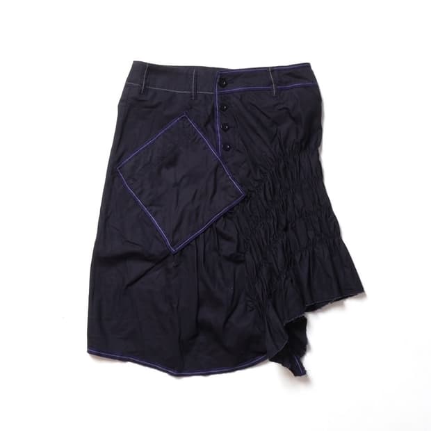 마리떼 프랑소와 저버 Asymmetric Patch Work Skirt 