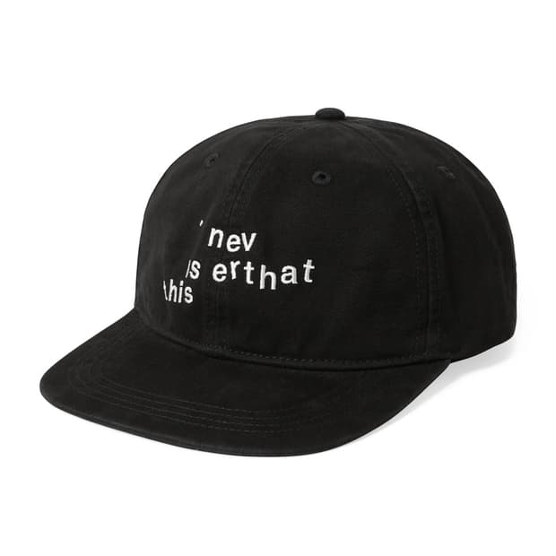 디스이즈네버댓) Broken Logo Cap BK F