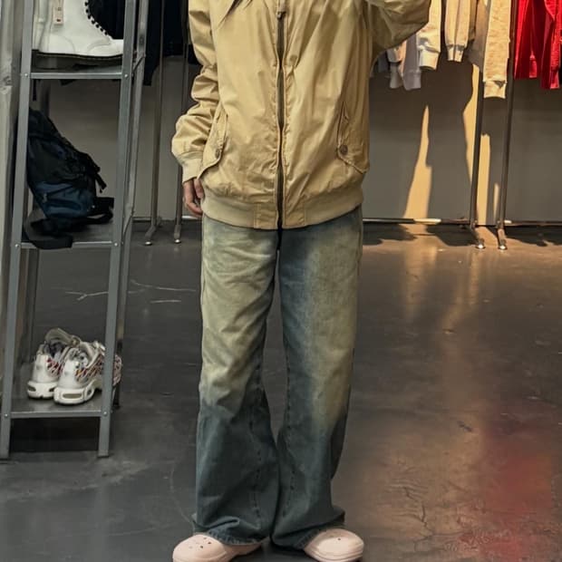 폴로랄프로렌 베이직 코튼&나일론 블루종 자켓 A3065