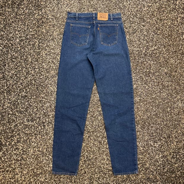 90s 리바이스 550 오렌지탭 테이퍼드 데님 made in USA