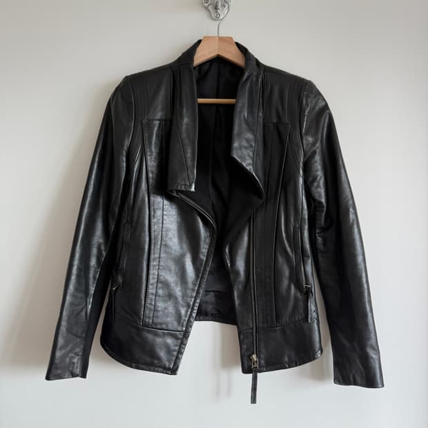 Pre owned 램스킨 레더 자켓