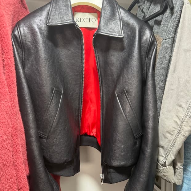 Recto 고트 벤 레더자켓