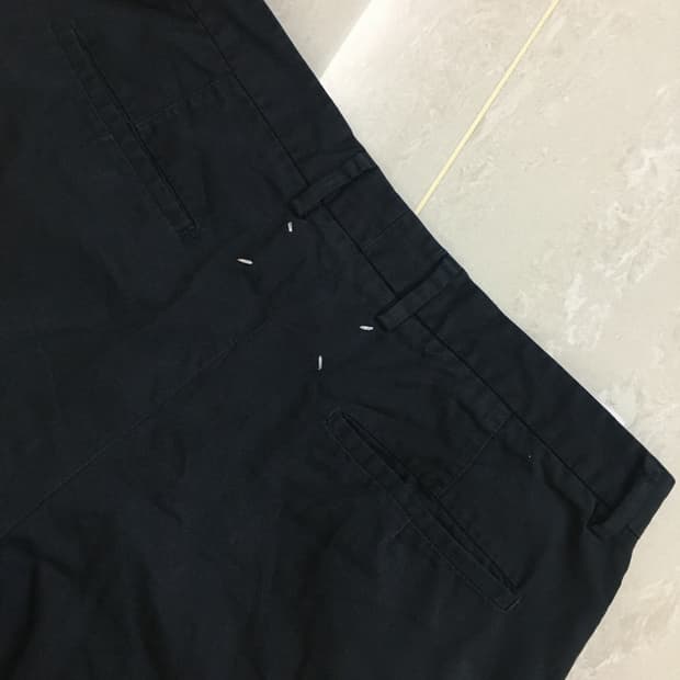 마르지엘라 치노 팬츠 블랙