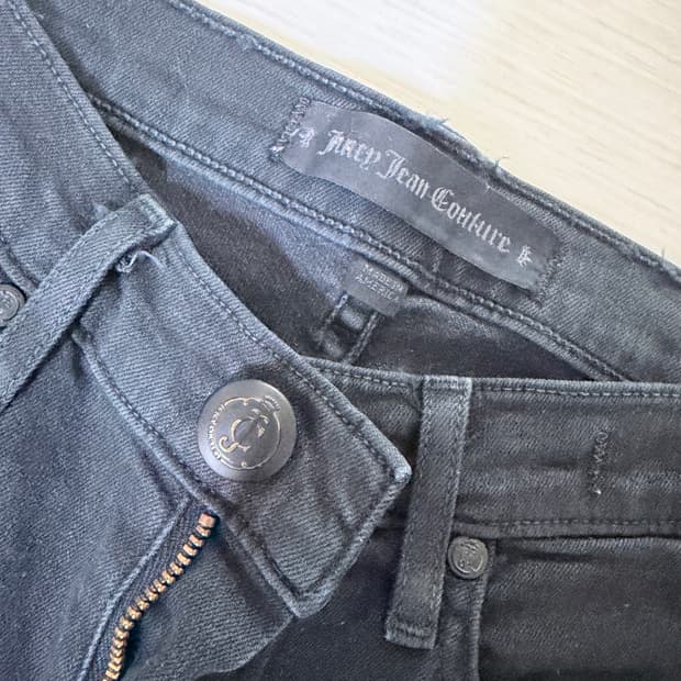 쥬시꾸뛰르 Juicy Couture 블랙 스키니 데님 팬츠