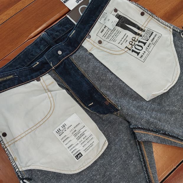 LEE 101 셀비지 데님팬츠 30인치 넵원단