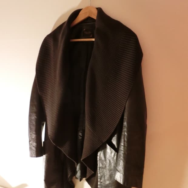 빈티지 램스킨 레더코트