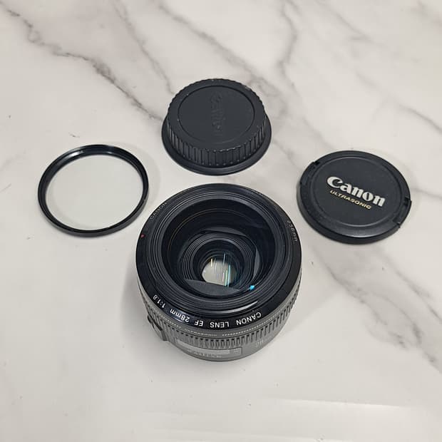 상태 좋은! 캐논 EF 28mm F1.8 USM 단렌즈