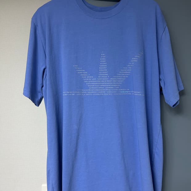 썬러브 ASCII Daybreak Tee Blue 반팔 L