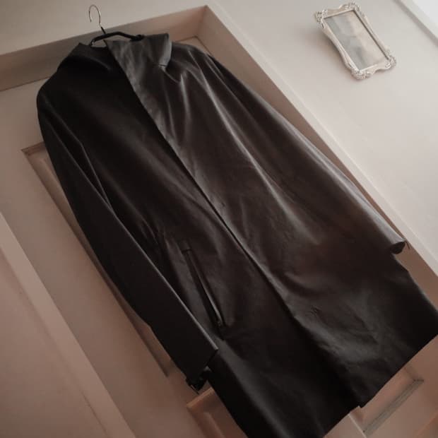 SYSTEM 후드 롱 코트