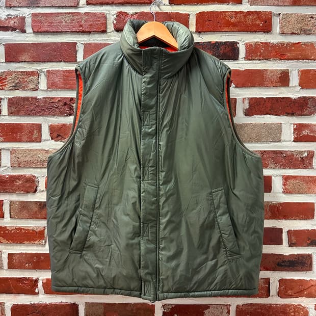 (XL)빔즈 밀리터리 립스탑 퍼프 베스트 카키