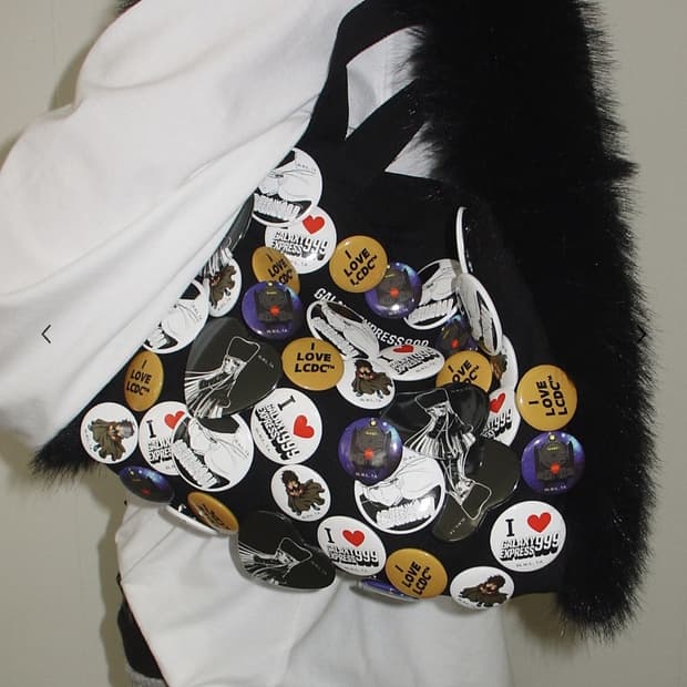 화이트 블랙 옐로우 LCDC 엘씨디씨티엠 은하철도999 핀 버튼세트 