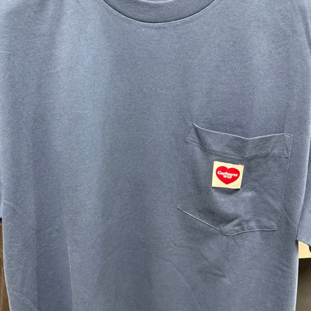 칼하트윕 하트로고 포켓티 네이비 xl