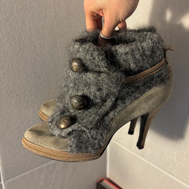 Jpn 나폴레옹 니트 하이힐