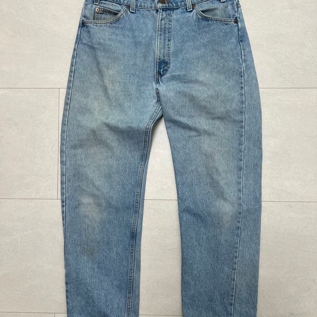 빈티지 리바이스 505 오렌지탭 연청 Made in USA