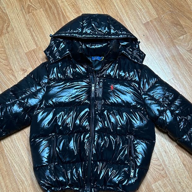 폴로 랄프로렌 유광 패딩