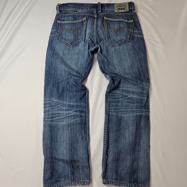 리바이스 504 실버탭 워싱 데님팬츠 청바지 진 빈티지 실버 34