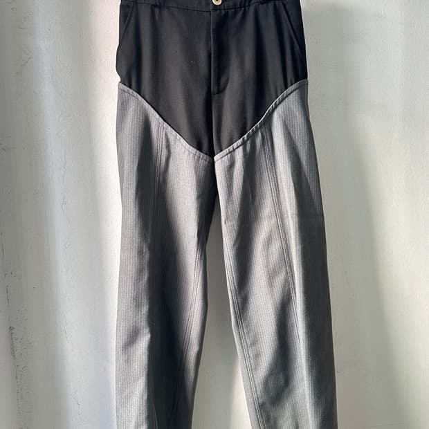 ninamounah cutout stripe trouser