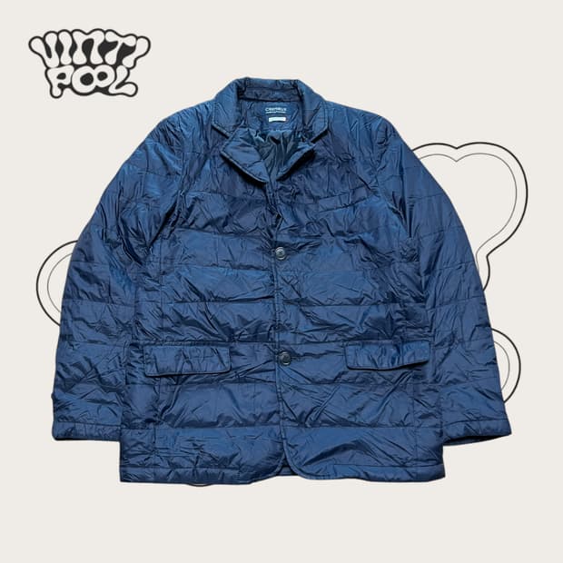 CREMIEUX 크레뮤 프렌치 핏 덕 다운 경량패딩 100 네이비