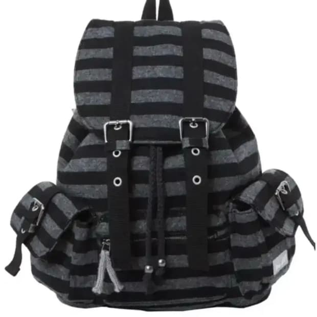 파히섬 텐스댄스 울 스트라이프 백팩 가방