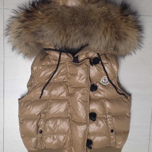 몽클레어 퍼 패딩 베스트 여성 0사이즈